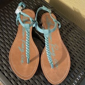 American Rag turquoise sandal. Size 8
